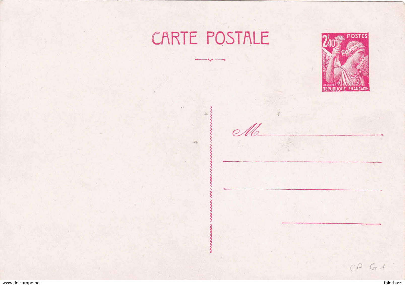 Entier Iris 2f40 Rouge Neuf 149*104 - Standard Postcards & Stamped On Demand (before 1995)