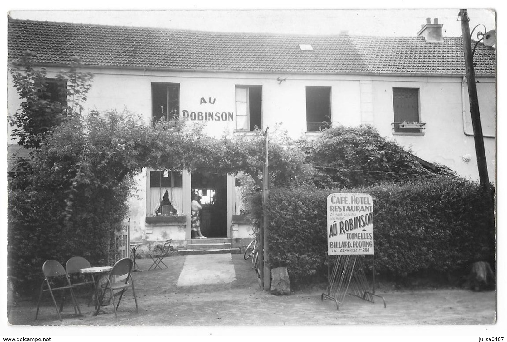 DOMONT (95) Façade Du Café Restaurant Au Robinson - Domont