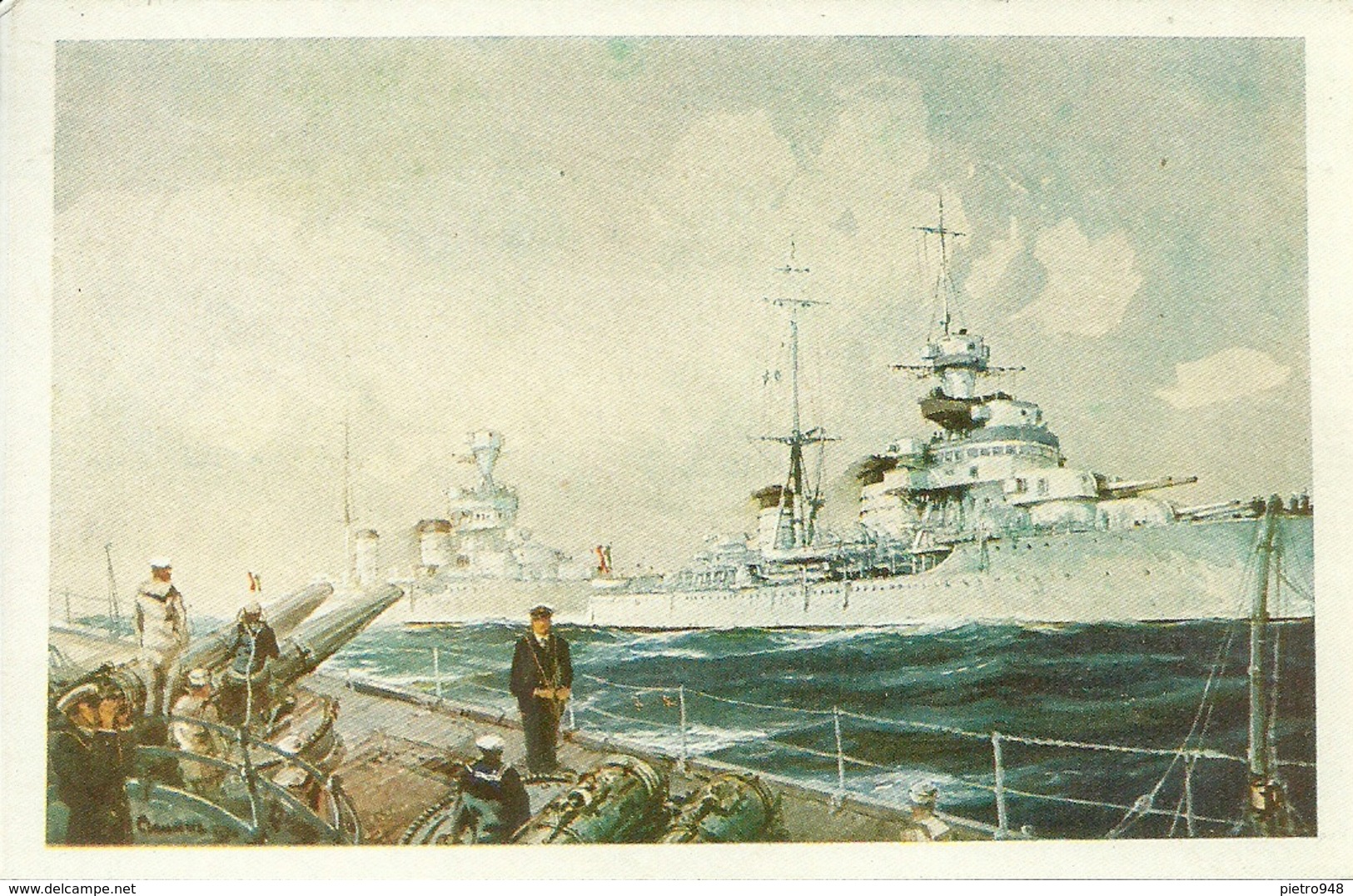 Navi Militari In Navigazione, Riproduzione B36, Reproduction - Guerra