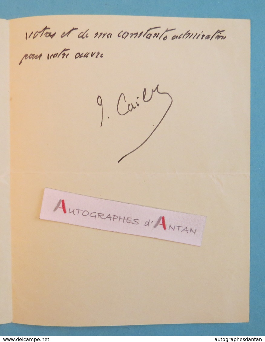 L.A.S 1942 Joseph CAILLAUX à Maurice ROSTAND - MAMERS - Sénateur De La SARTHE - Lettre Autographe - Senat - Le Mans - Other & Unclassified