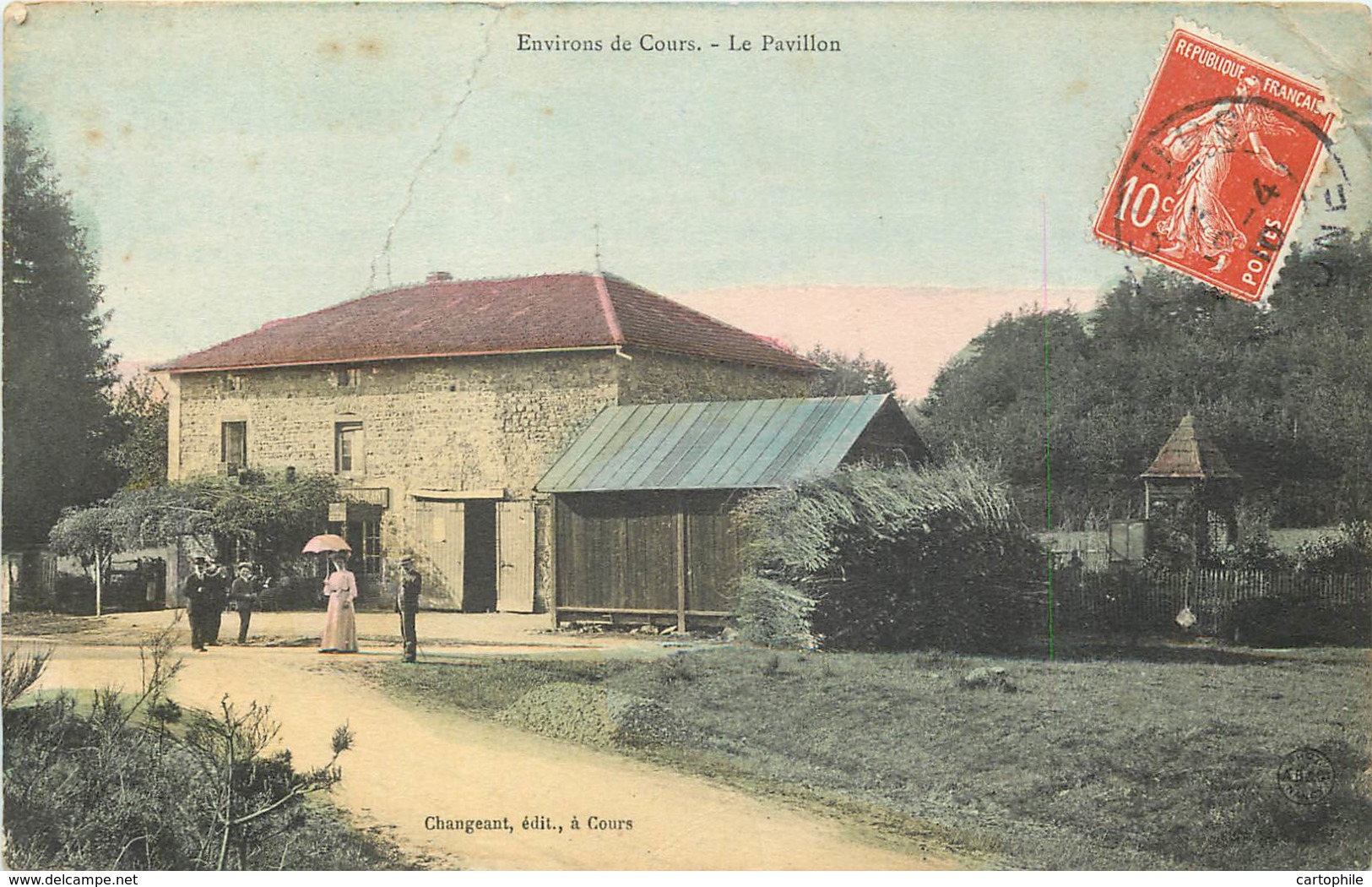 69 - ENV DE COURS - Le Pavillon (couleur 1910) - Cours-la-Ville