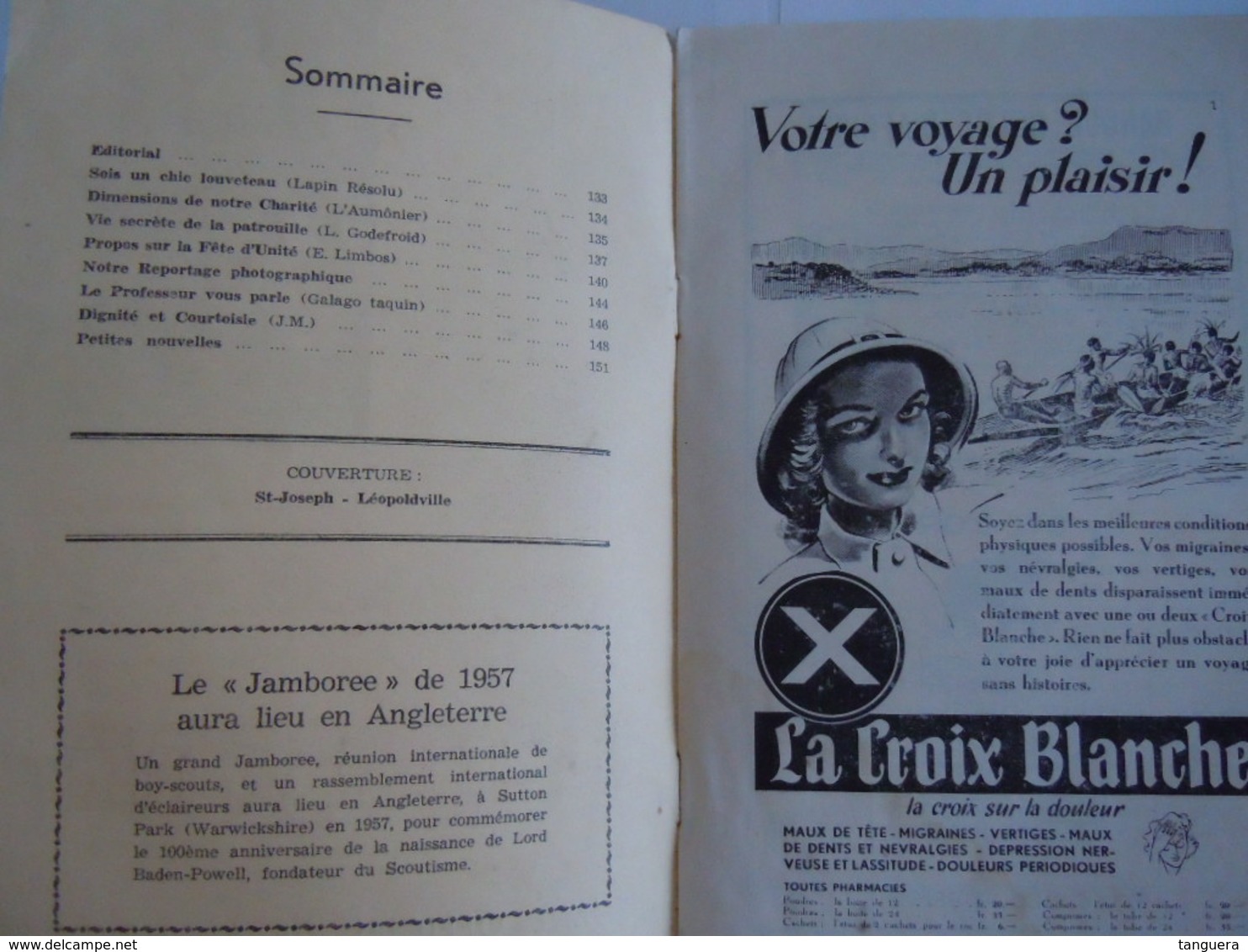 ECHO SCOUT N° 7 1954 Organe Officiel De La F.E.C.C.B. Scoutisme En Congo Belge 24 Pages - Other & Unclassified