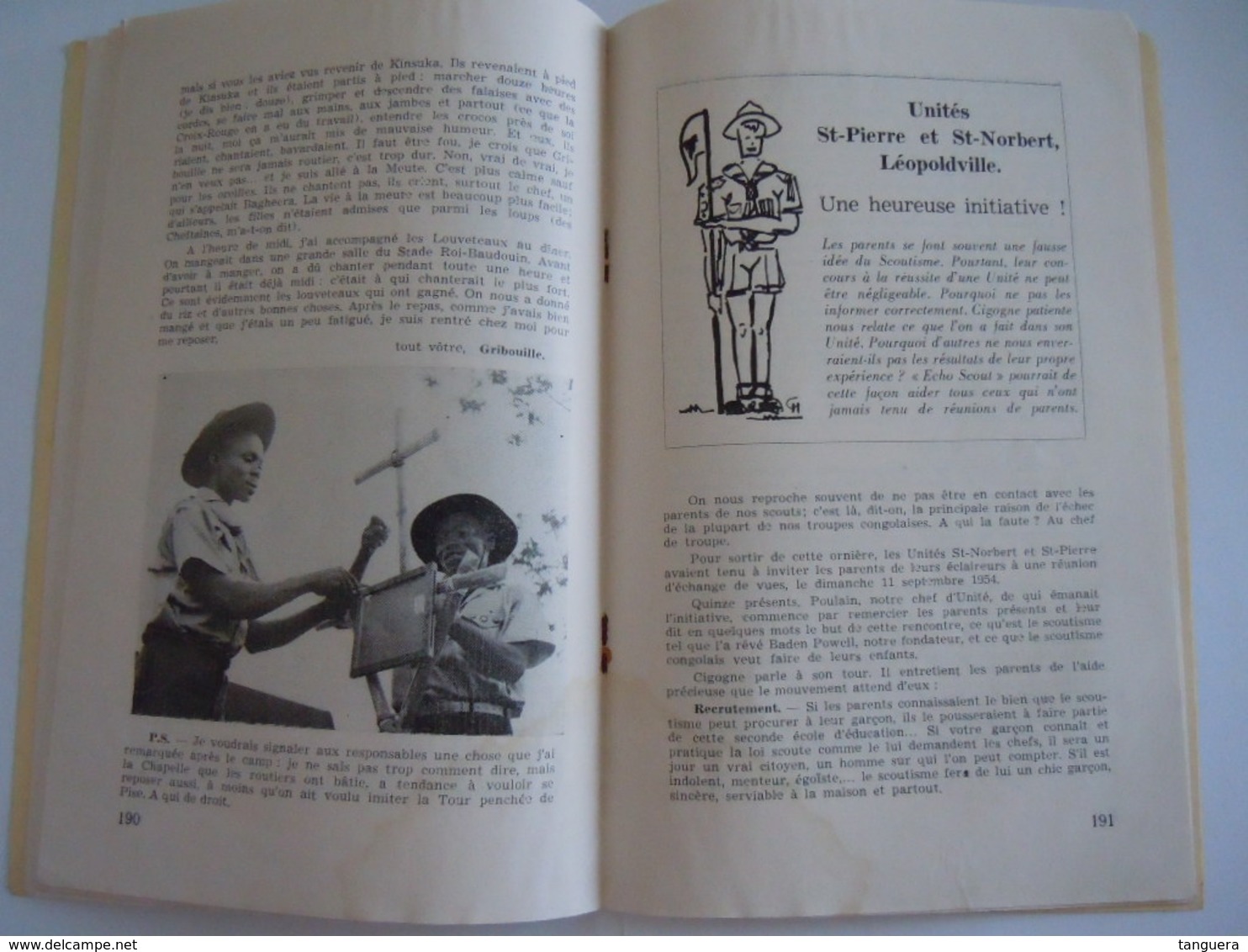 ECHO SCOUT N° 9 1954 Organe Officiel De La F.E.C.C.B. Scoutisme En Congo Belge 28 Pages - Other & Unclassified