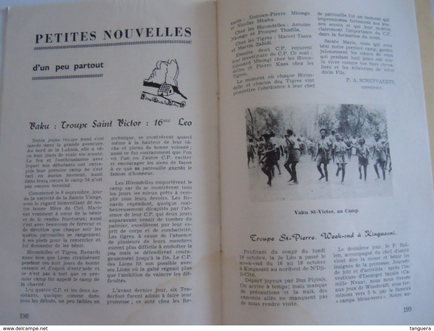 ECHO SCOUT N° 9 1954 Organe officiel de la F.E.C.C.B. scoutisme en Congo Belge 28 pages