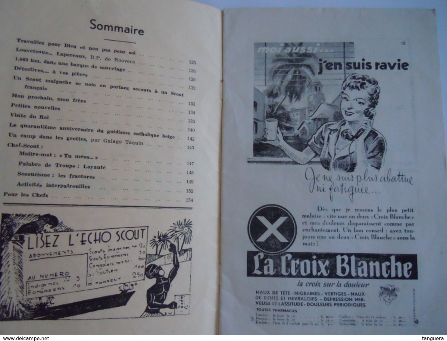 ECHO SCOUT N° 6 1955 Organe Officiel De La F.E.C.C.B. Scoutisme En Congo Belge 32 Pages Viste Du Roi Baudoin - Autres & Non Classés