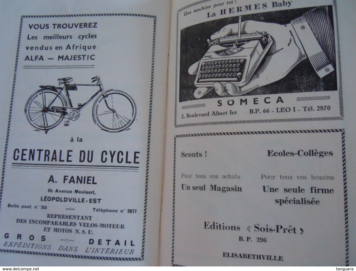 ECHO SCOUT N° 6 1955 Organe officiel de la F.E.C.C.B. scoutisme en Congo Belge 32 pages Viste du roi Baudoin