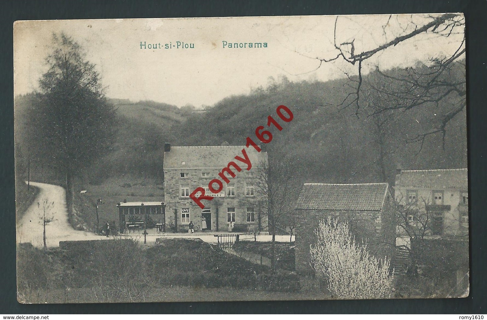 Neupré. Hout-si-Plou. Café-Restaurant Denis. 1911. 2 Scans - Neupre