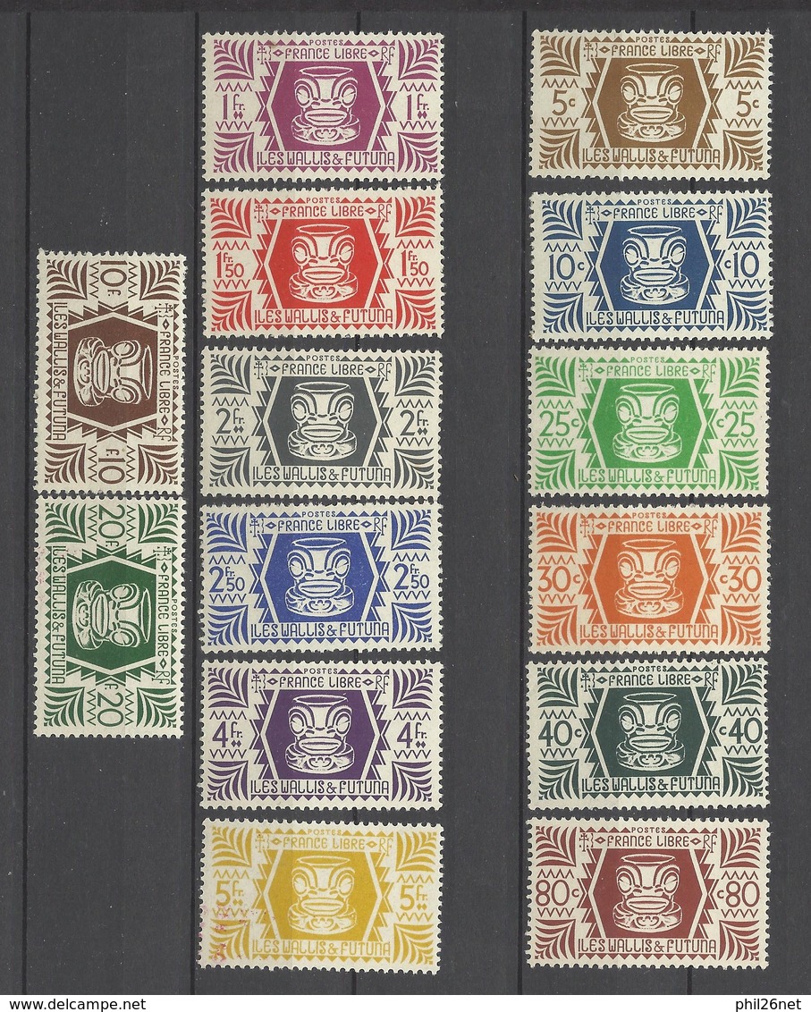 Wallis Et Futuna N° 133 à 146 Neufs * * TB            - Unused Stamps