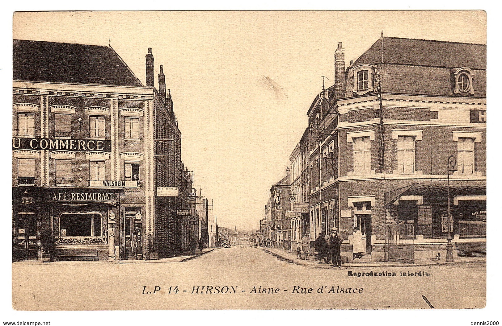 HIRSON (02) - Rue D' Alsace - Ed. L. P. 14 - Hirson