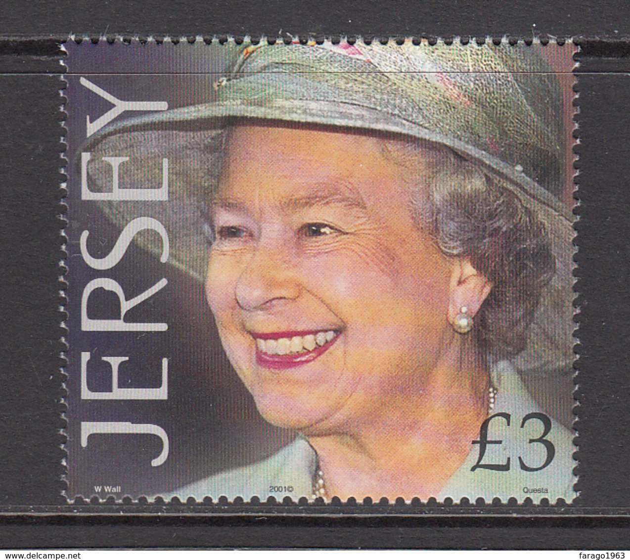 2001 Jersey QEII Birthday Complete Set Of 1 MNH @   WELL BELOW FACE VALUE - Jersey