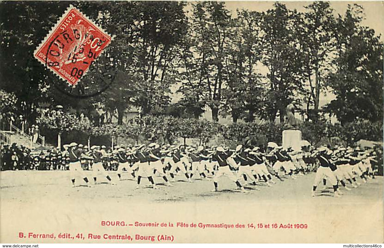 #230619C - SPORT GYMNASTIQUE 01 BOURG Souvenir De La Fête Des 14 15 16 Août 1909 - Gymnastique