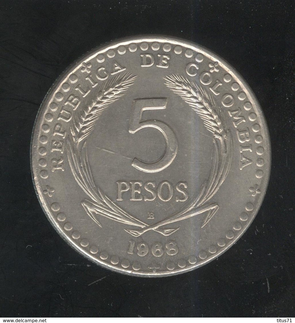 5 Pesos Colombie / Colombia 1968 / 39ème Congrès Eucharistique Bogota - Kolumbien