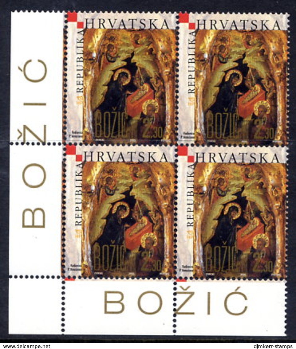 CROATIA 2005 Christmas Block Of 4 MNH / **.  Michel 745 - Croatia