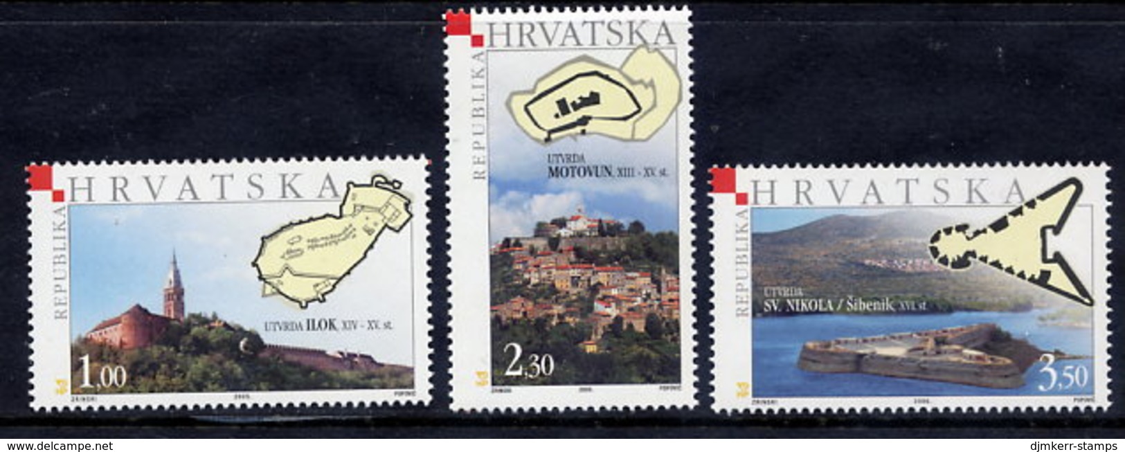 CROATIA 2005 Castles MNH / **.  Michel 737-39 - Croatia