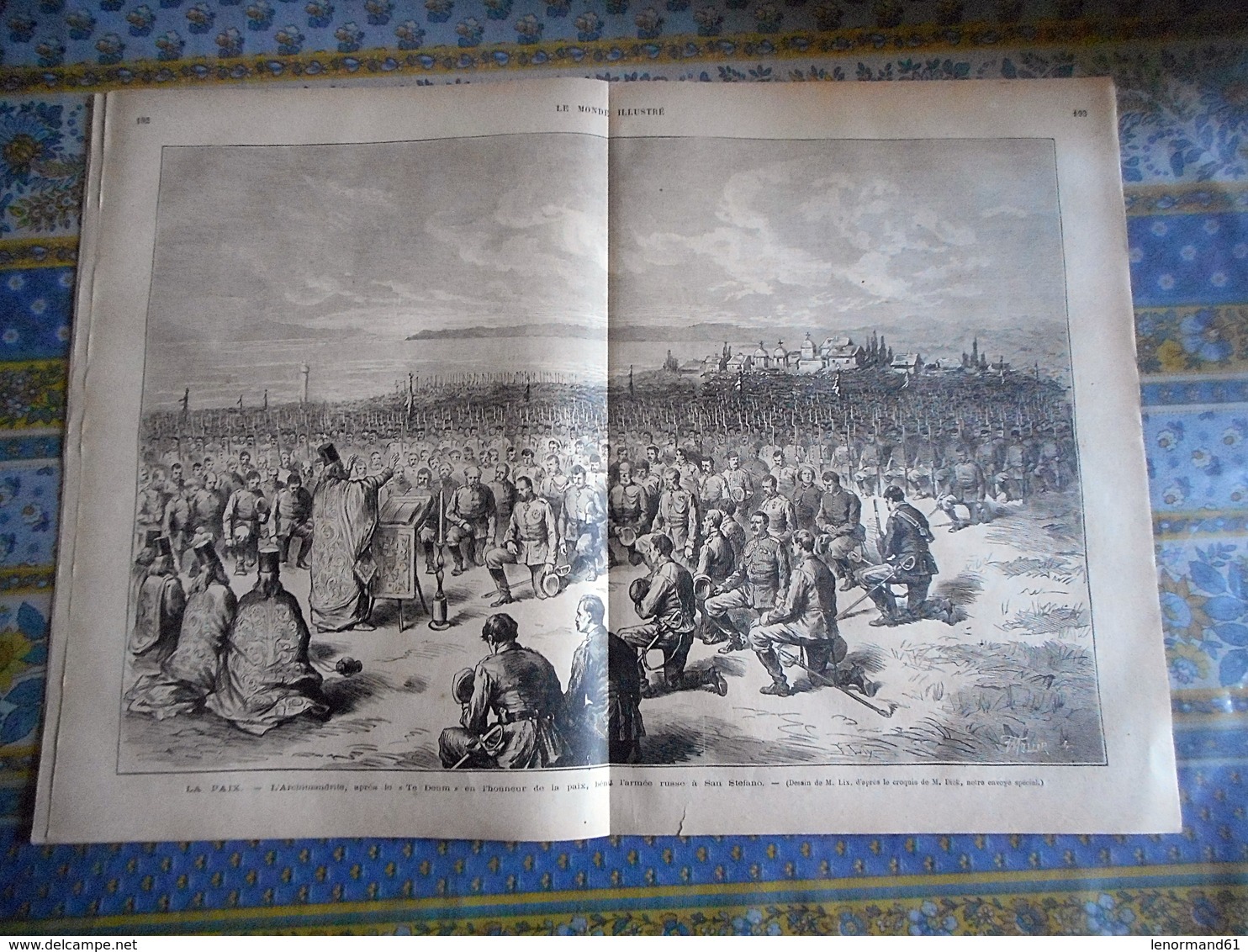 LE MONDE ILLUSTRE 23/03/1878 RUSSIE TURQUIE PAIX ORIENT SAN STEFANO ANDRINOPLE ARMEE RUSSE ROME CONCLAVE - 1850 - 1899