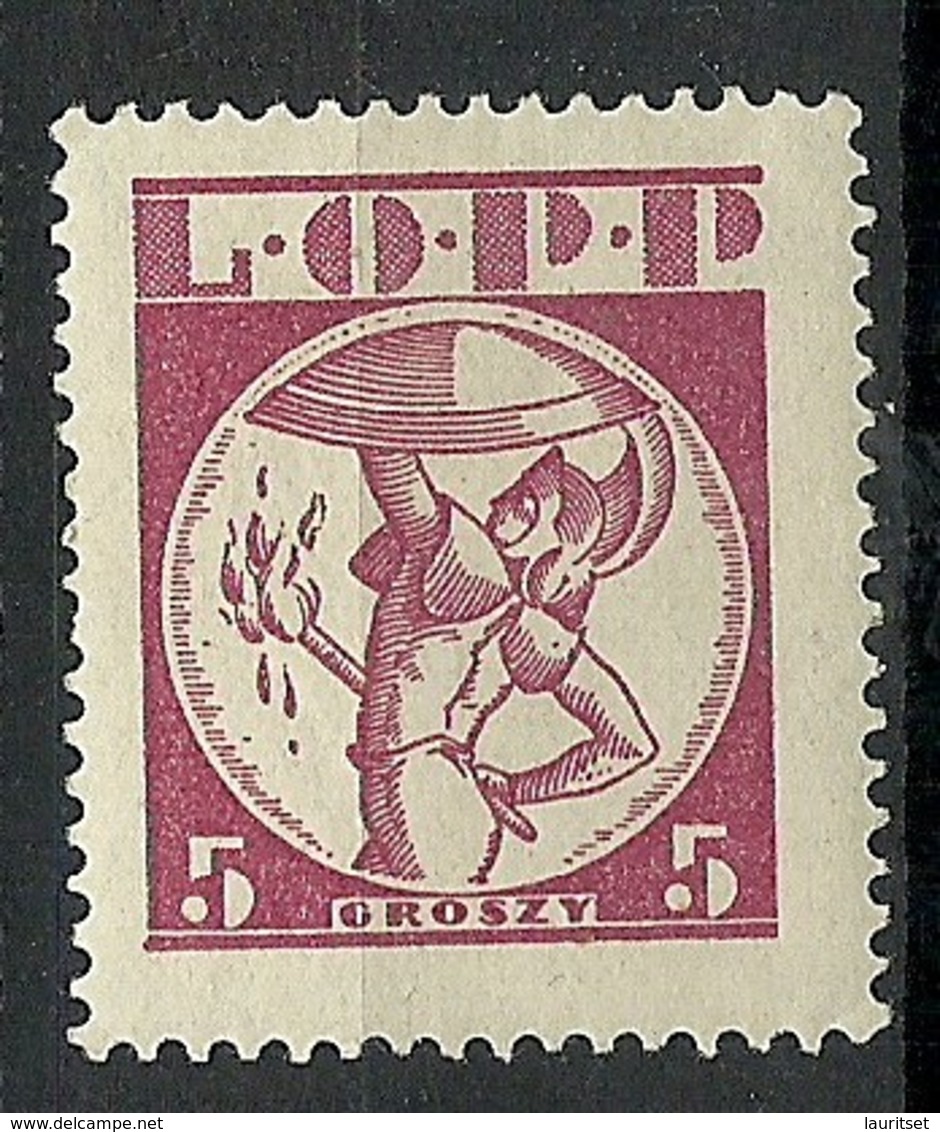 POLEN Poland 5 Gr. Revenue Tax Charity Wohlfahrt Spendemarke Gladiator * - Vignetten