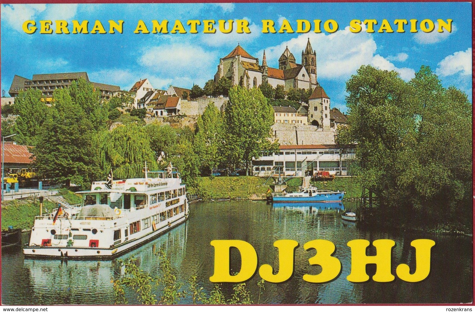 QSL Card Amateur Radio Funkkarte German Deutschland Breisach Am Rhein St.-Stephans Munster DJ3HJ Rudi Knobloch 1997 - Amateurfunk