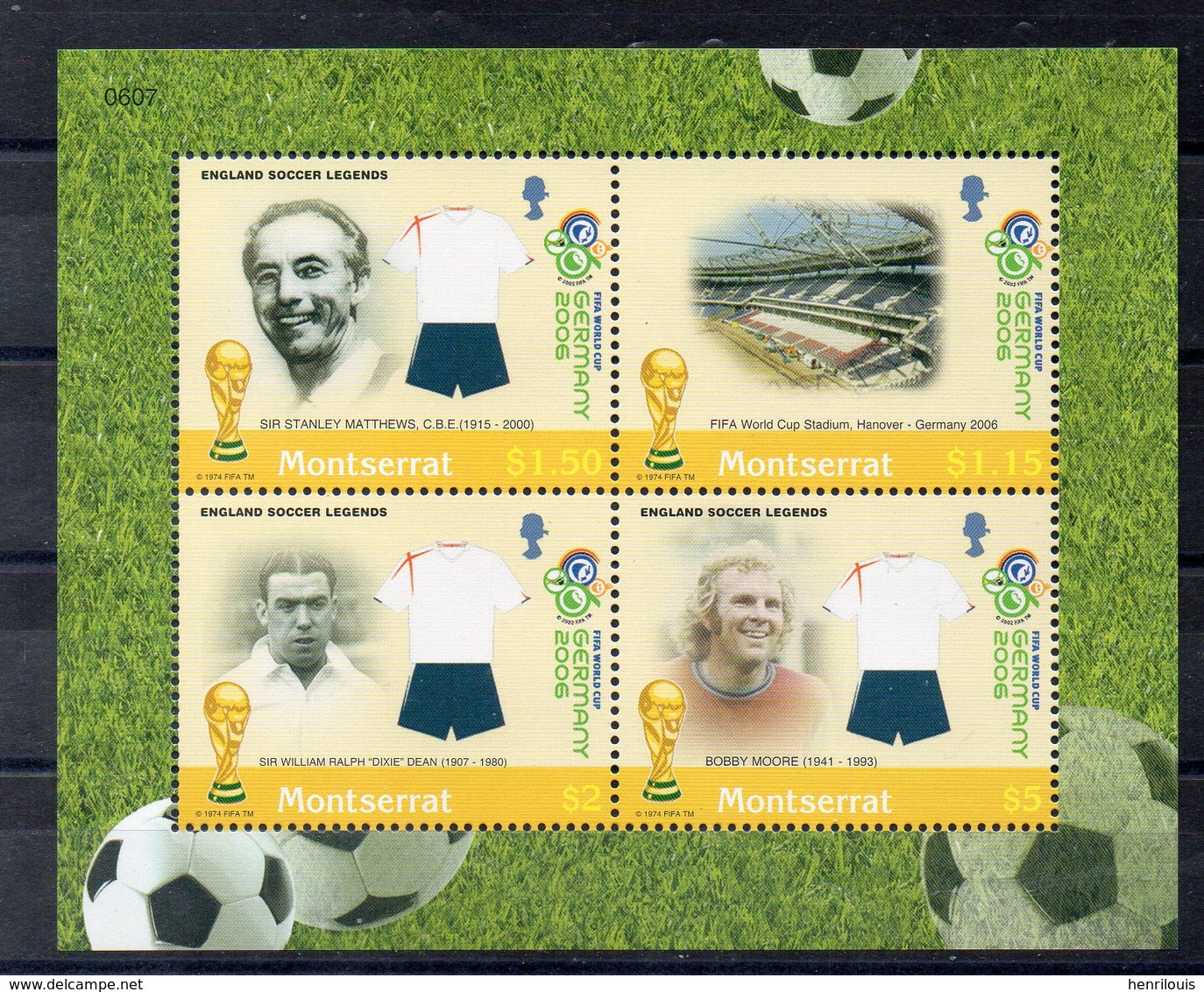 MONTSERRAT  Timbres Neufs ** De 2006  ( Ref 6554 ) Sport - Football - Montserrat