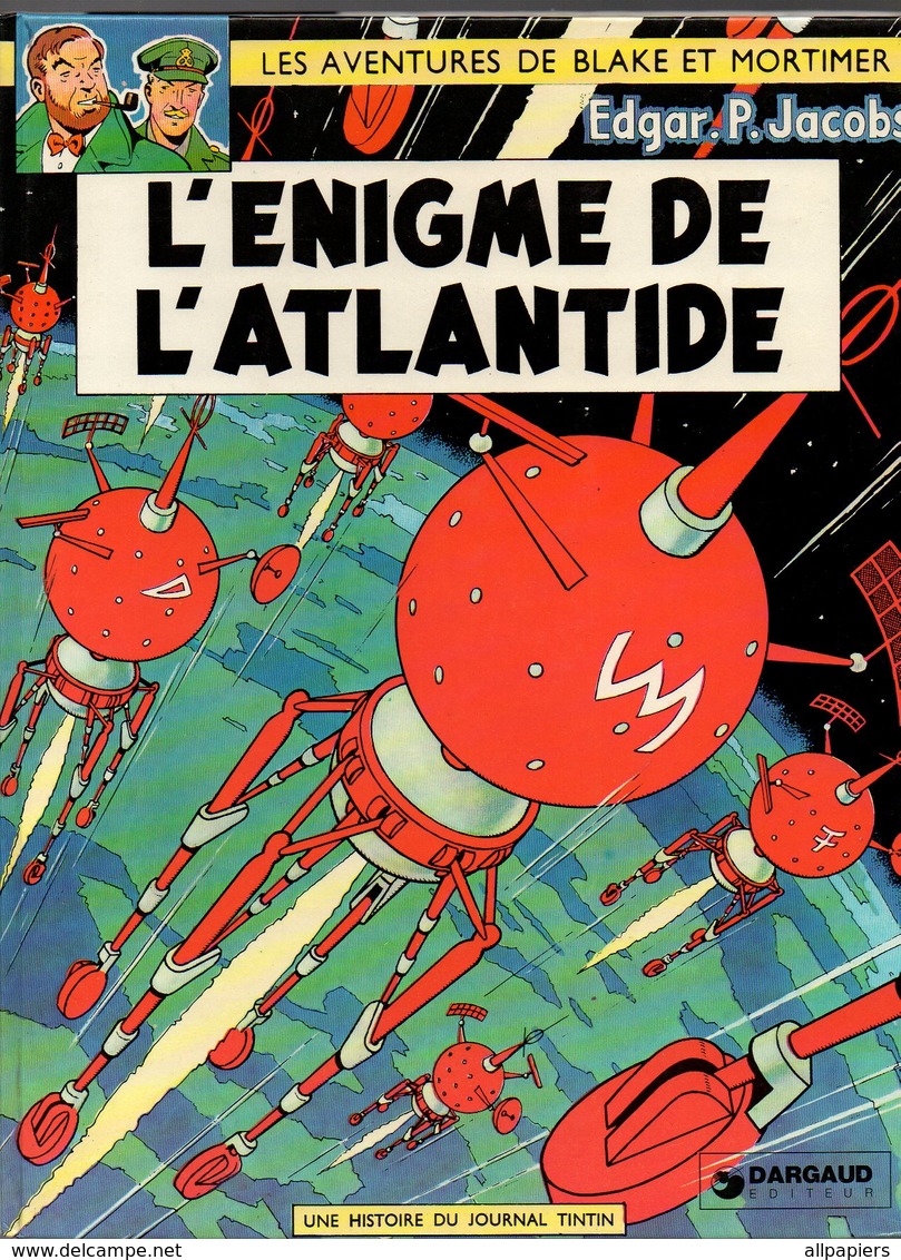 Les Aventures De Blake Et Mortimer L'énigme De L'Atlantide Par Edgar.P.Jacobs De 1977 - Blake Et Mortimer