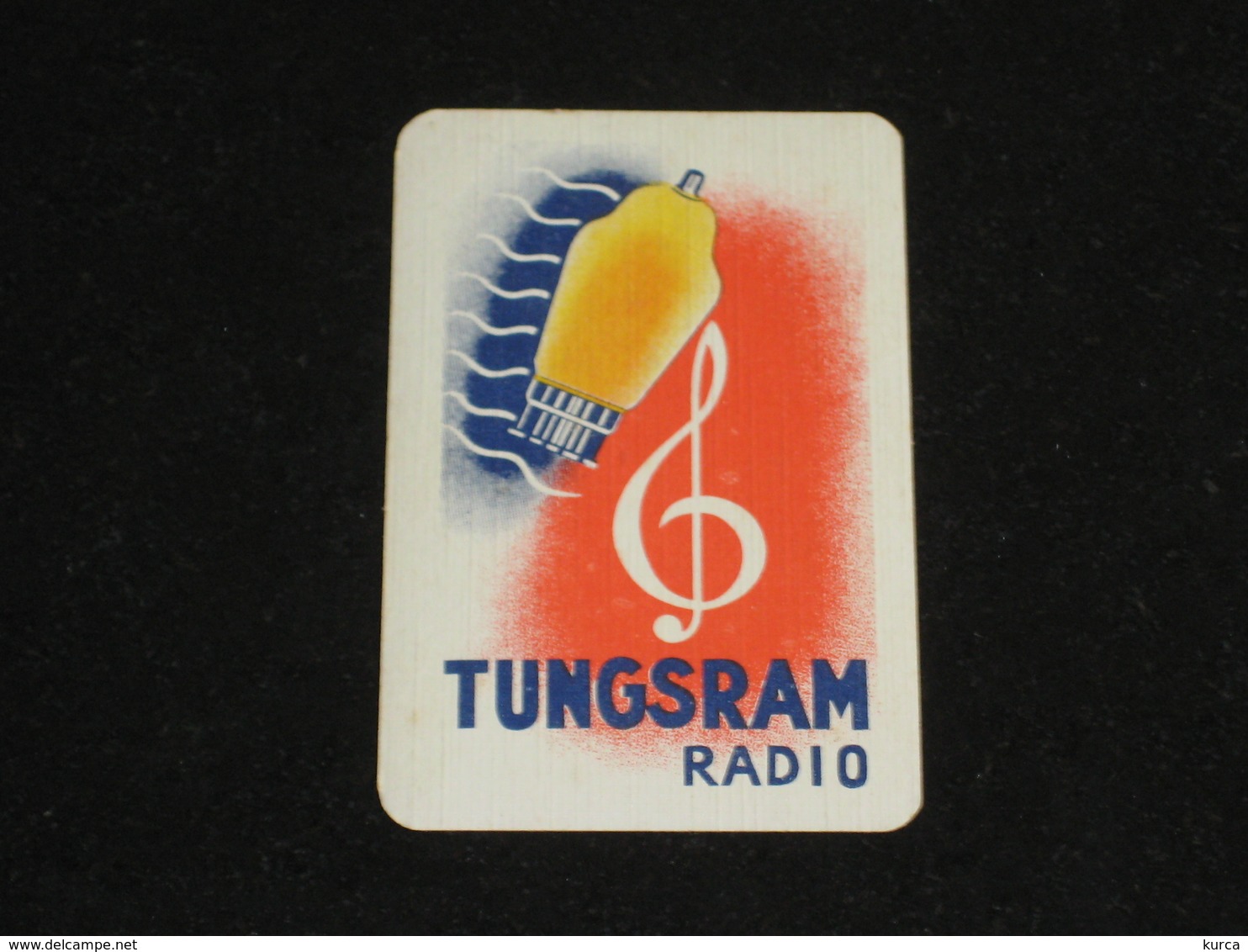 1 Oude Speelkaart TUNGSRAM Radio - Other & Unclassified