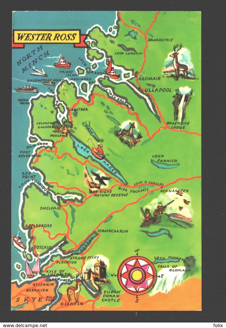 Wester Ross - Map - Ross & Cromarty