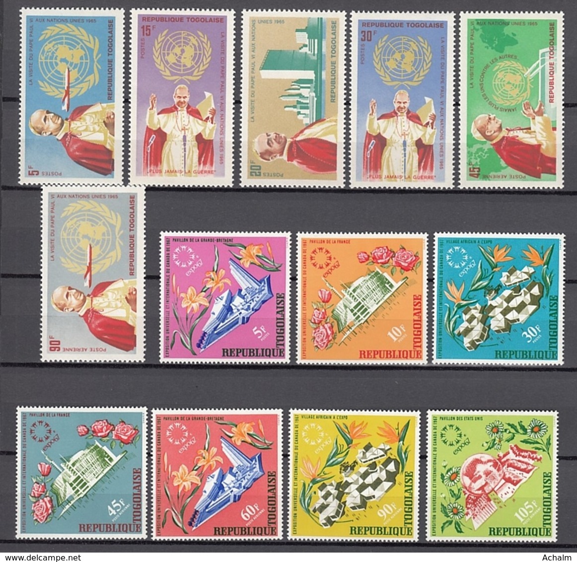 (2) Togo - 13 Unused Stamps From The Years 1966-1967 - See Scan - Togo (1960-...)