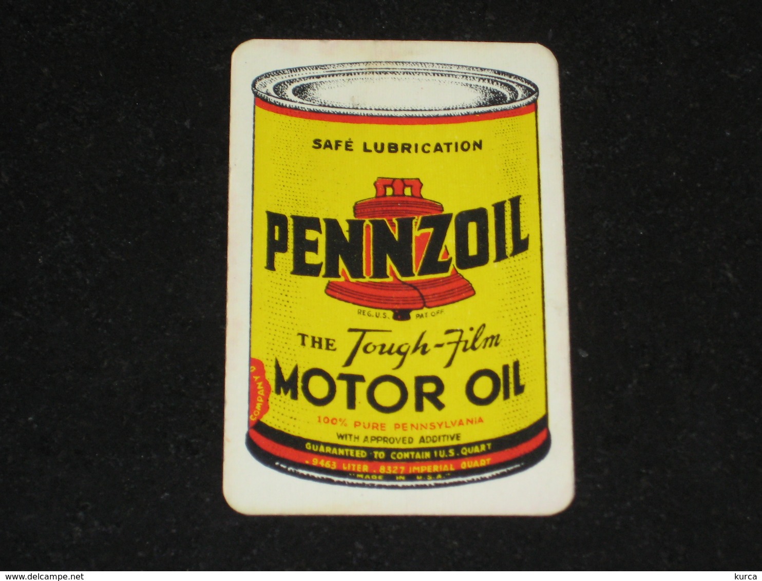 1 Oude Speelkaart PENNZOIL Motor Oil JOKER - Andere & Zonder Classificatie