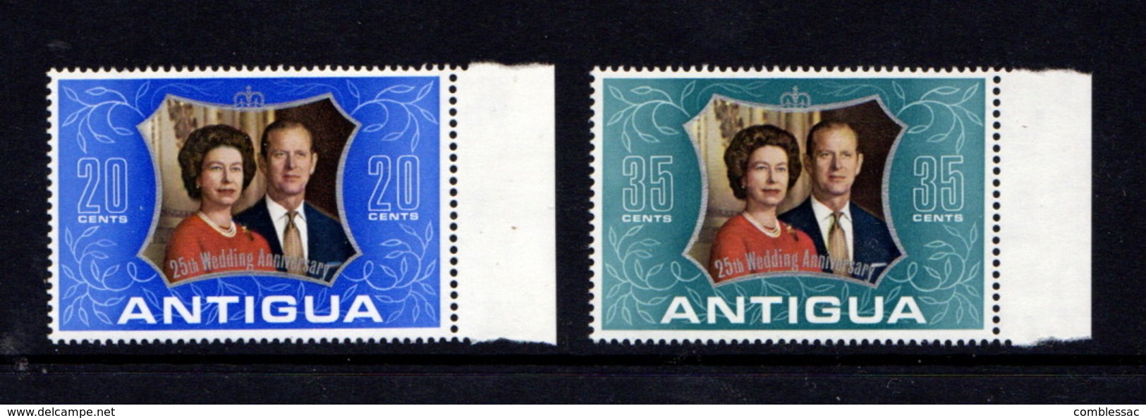 ANTIGUA    1972    Royal  Silver  Wedding    Set  Of  2    MNH - 1960-1981 Ministerial Government