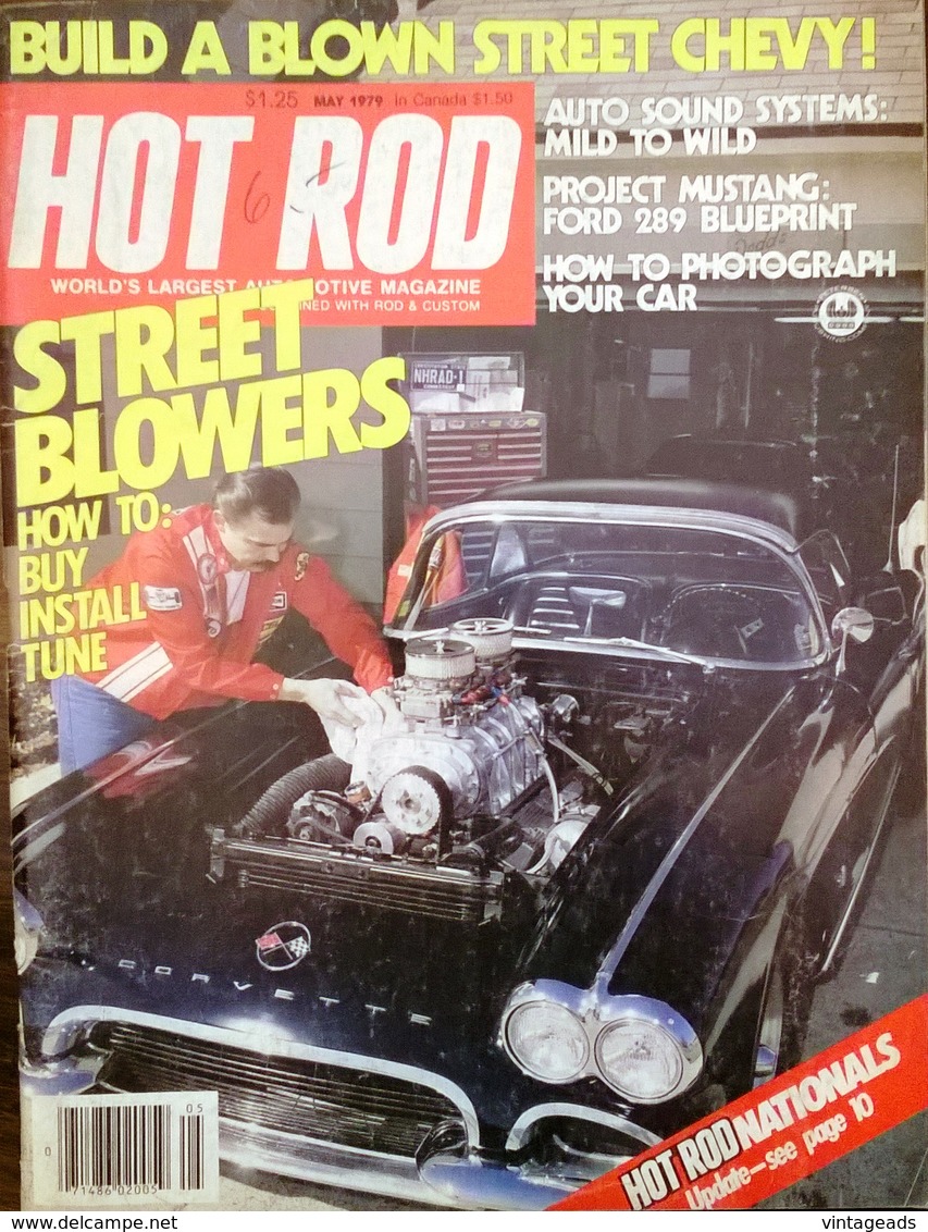 CA189 Zeitschrift HOT ROD, Mai 1979, Englisch, Project Mustang, Ford 289 - Trasporti