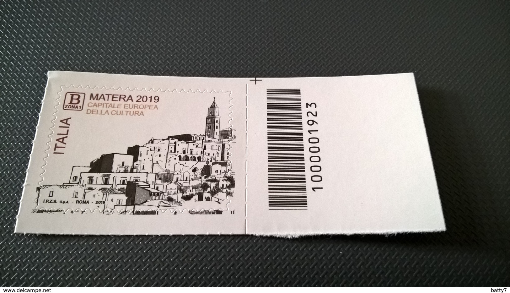 ITALIA 2019 MATERA B ZONA 1 - CODICE BARRE - Codici A Barre