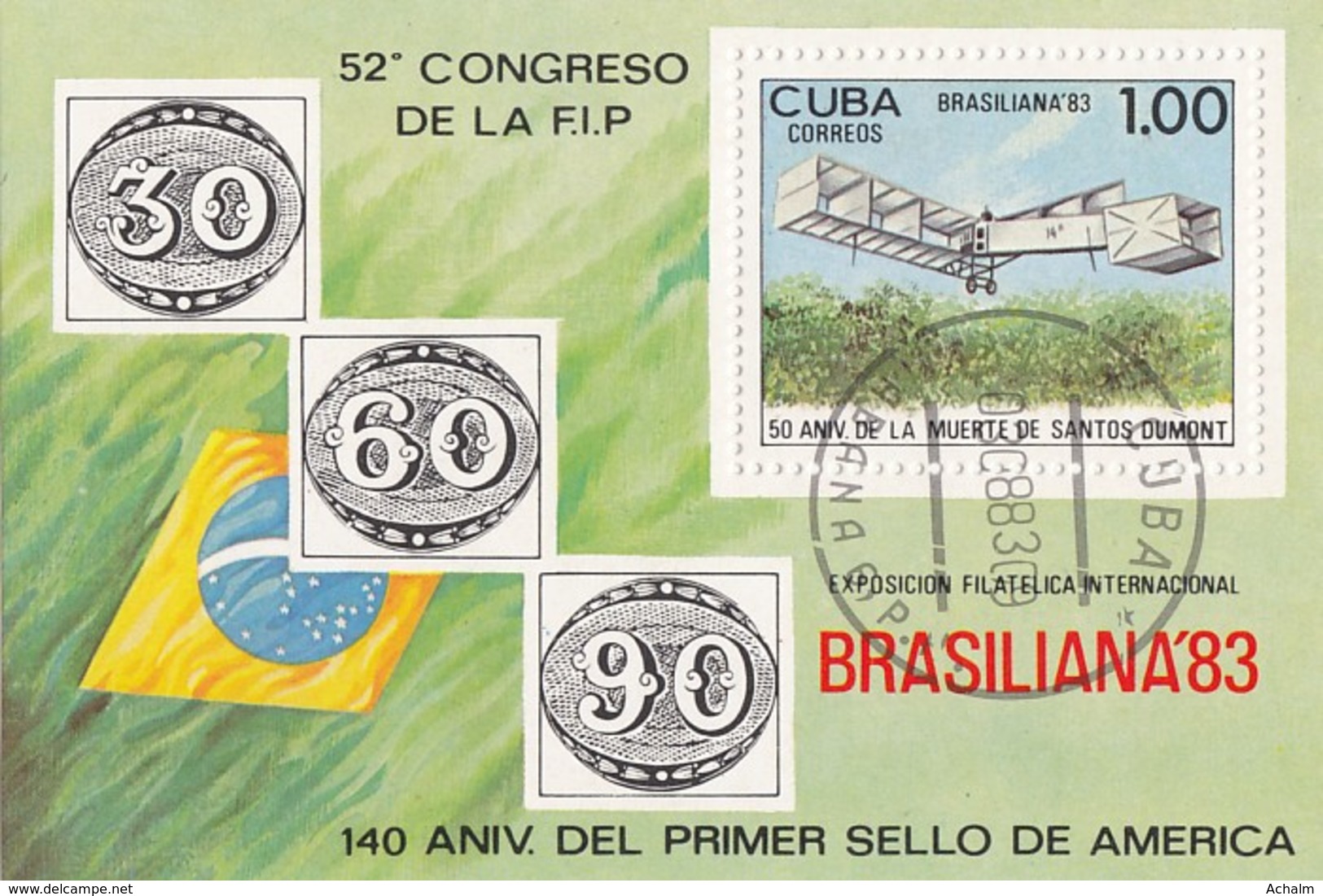 (21) Cuba/Kuba - 4 Blocks From 1983 - Block 76, 77, 78, 80 - See Description And 5 Scans - Blocks & Kleinbögen