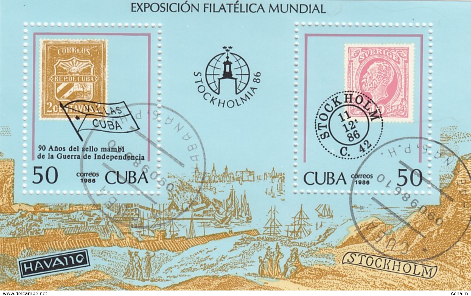(38) Cuba/Kuba - 4 Blocks From 1986, 1987 And 1988 - Block 96, 97, 105, 112 - See Description And 5 Scans - Blocks & Kleinbögen