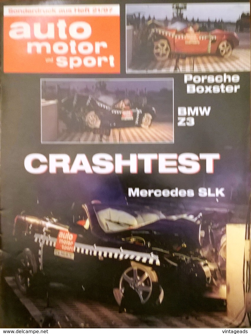 CA194 Zeitschrift Auto Motor Und Sport, Sonderdruck Heft 21/97, Porsche Boxster - Automobile & Transport