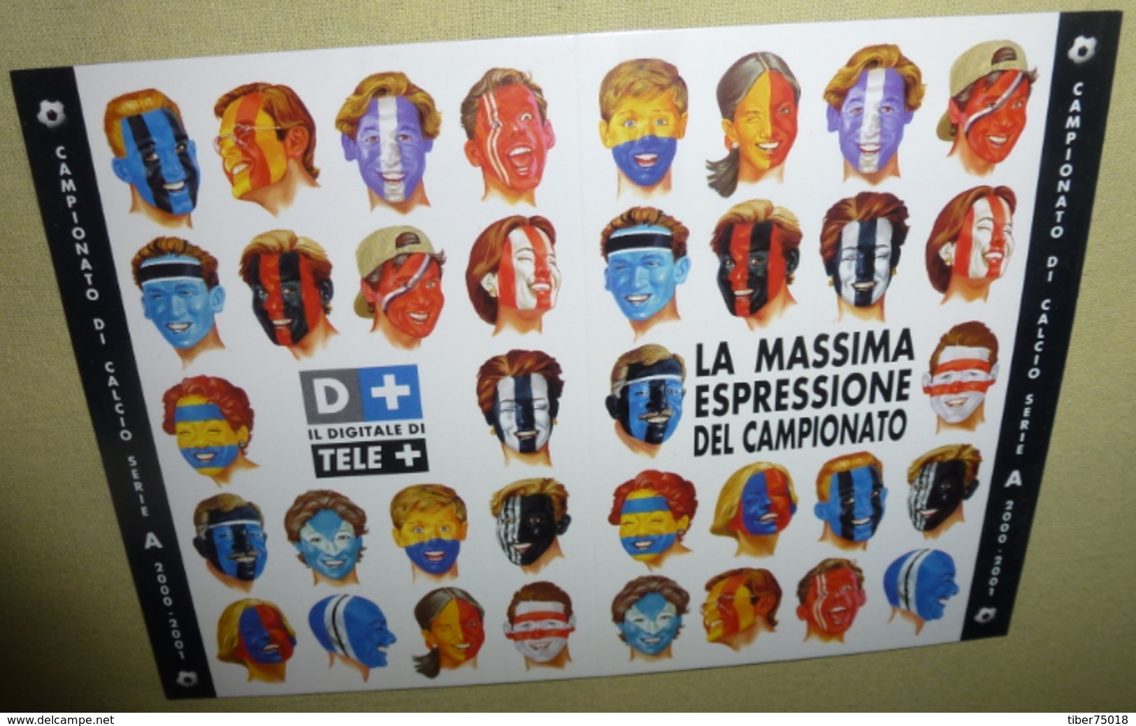 Carte Postale - La Massima Espressione Del Campionato (football) Calcio Serie A 2000/2001 - Publicité