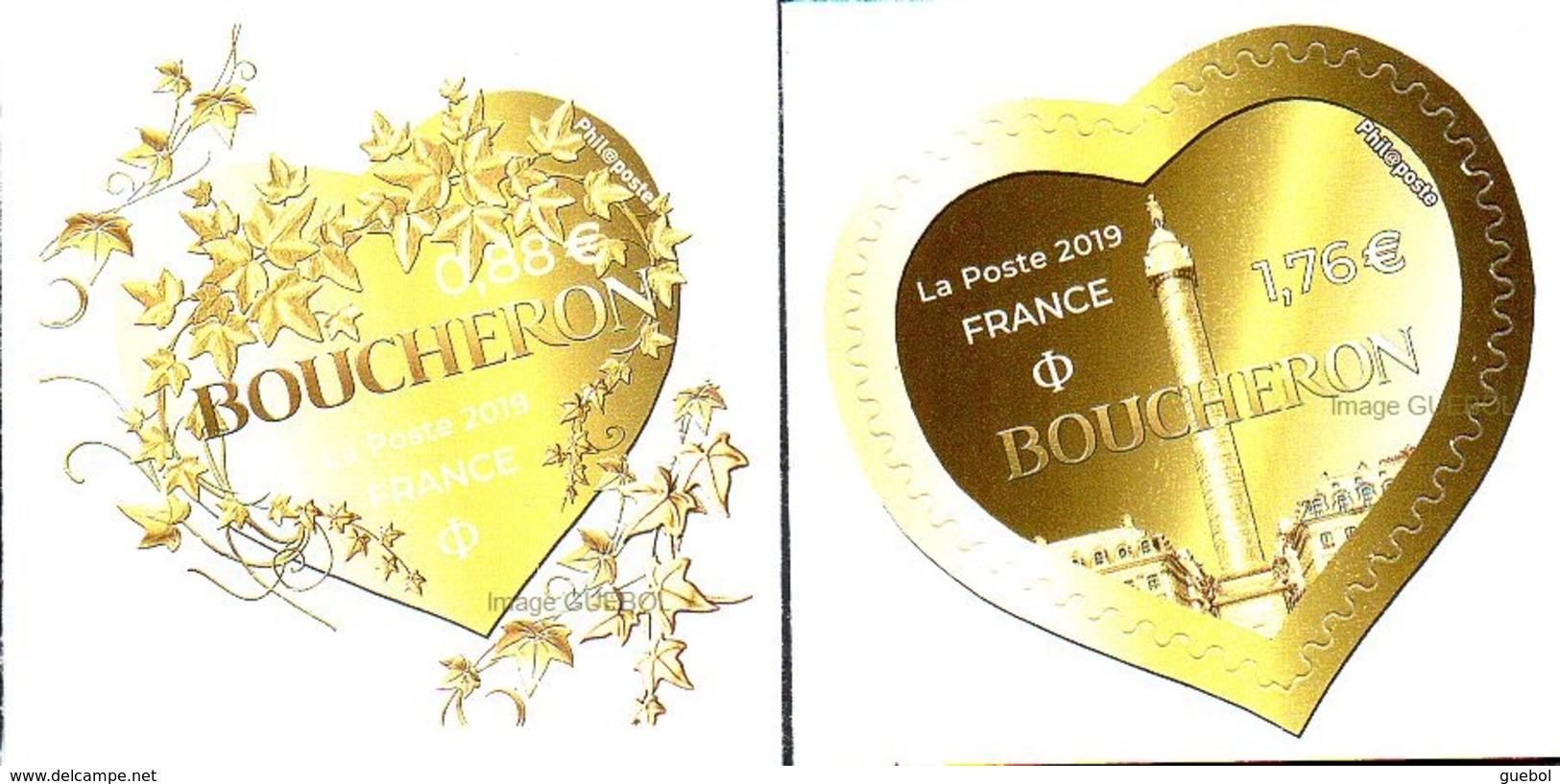 France Autoadhésif N° 1669 à 1670 ** Saint Valentin, Coeurs De Boucheron - Autres & Non Classés