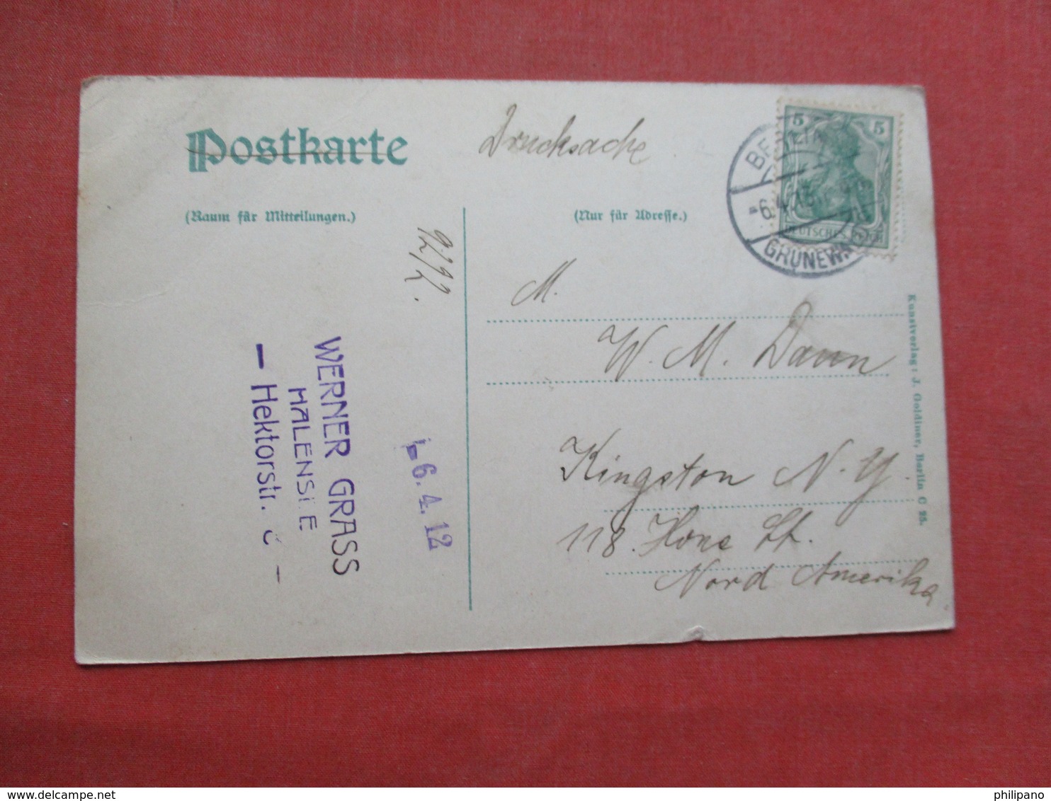 Gruss Aus Dem Gruenwald  Stamp & Cancel    Ref 3433 - Leipzig