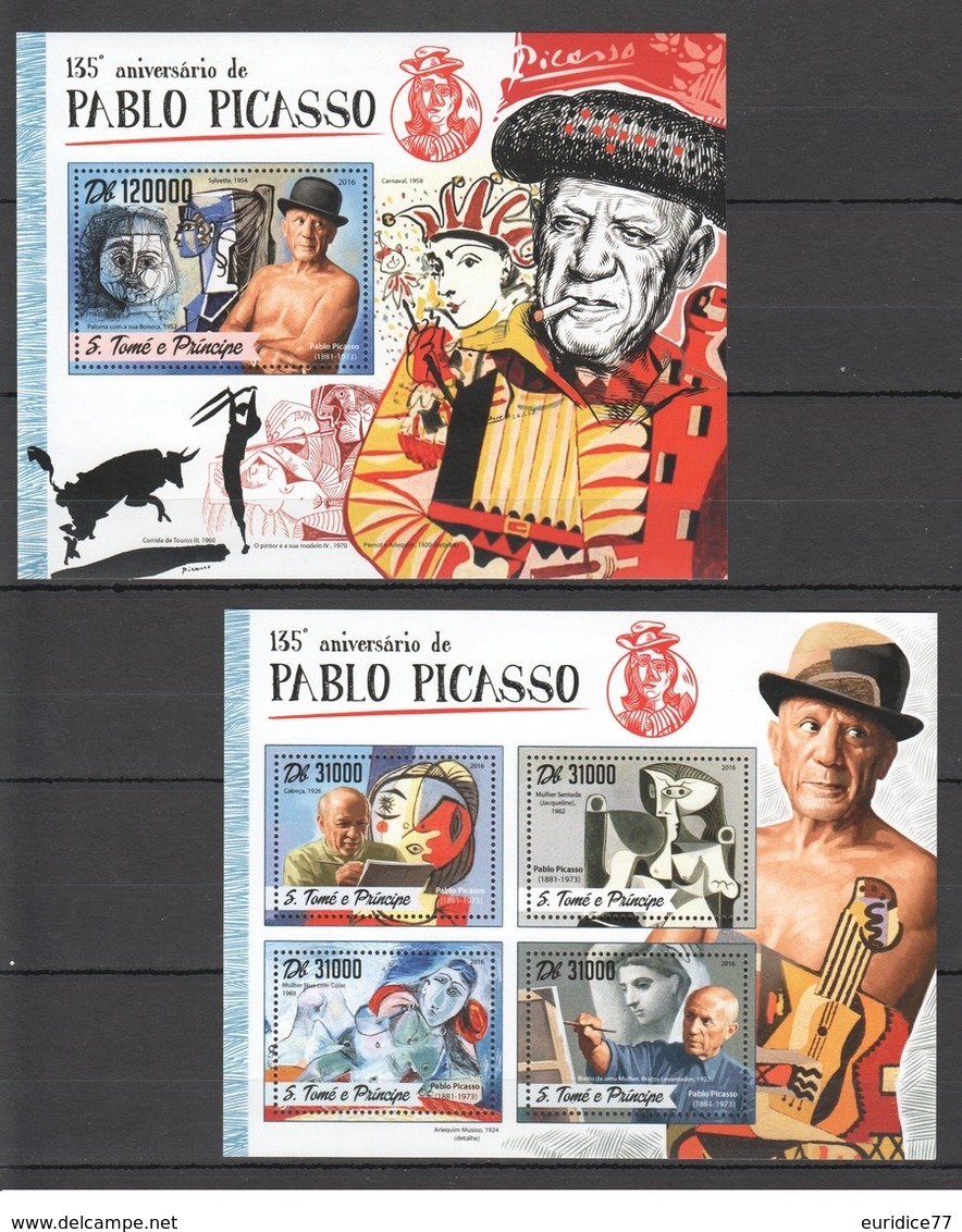 Guinee 2016 - Art Painting Pablo Picasso M/s + S/s Mnh - Picasso