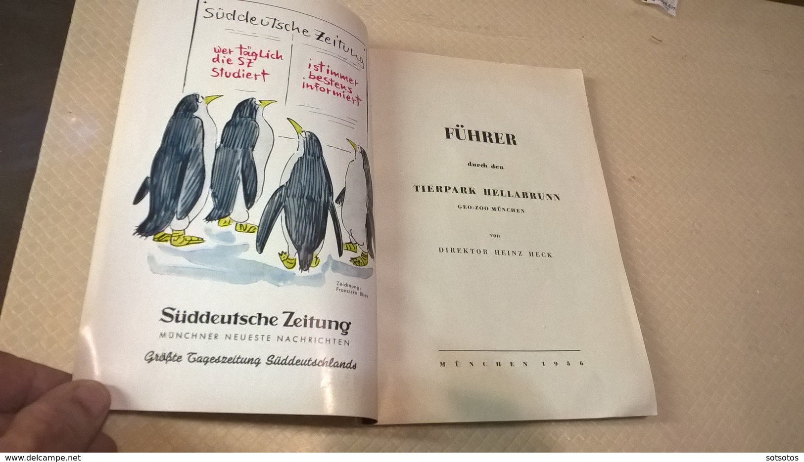 TIERPARK HELLABRUNN, Von Director Heinz Heck - Ed. Munchen (1956)  64+ Pages With Photos - Animaux