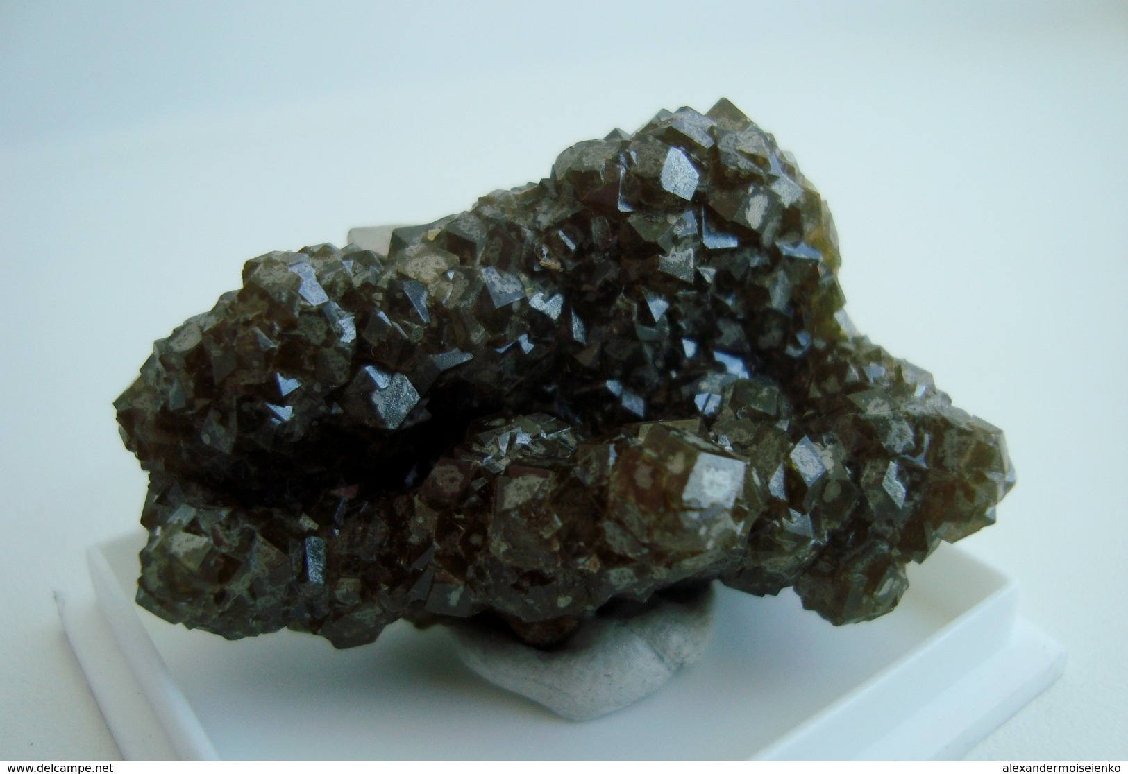 Andradite, Quartz Crystals Druse. Russia - Minerals