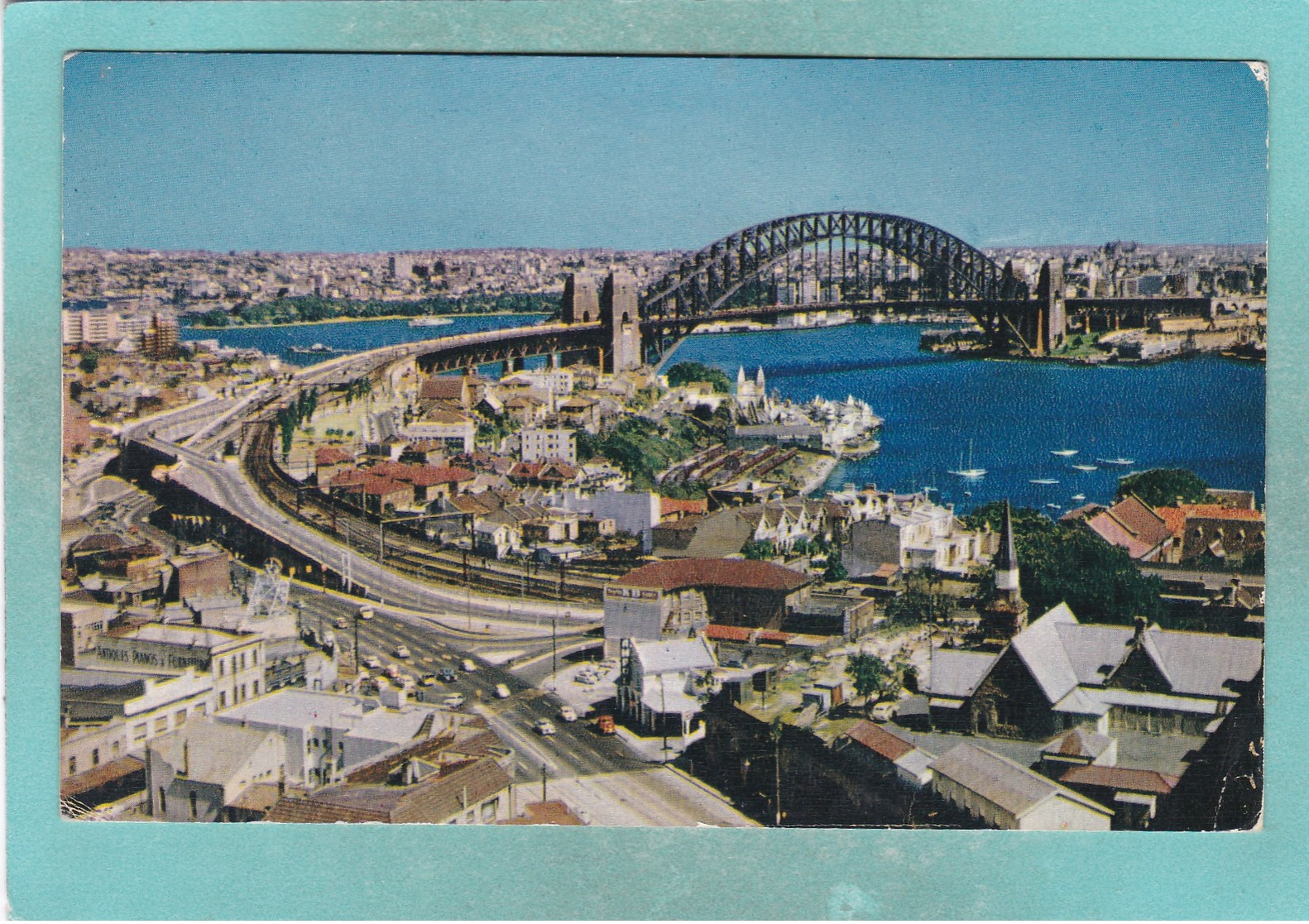 Small Post Card Of Harbour Bridge,Sydney,New South Wales, Australia.,V103. - Sydney