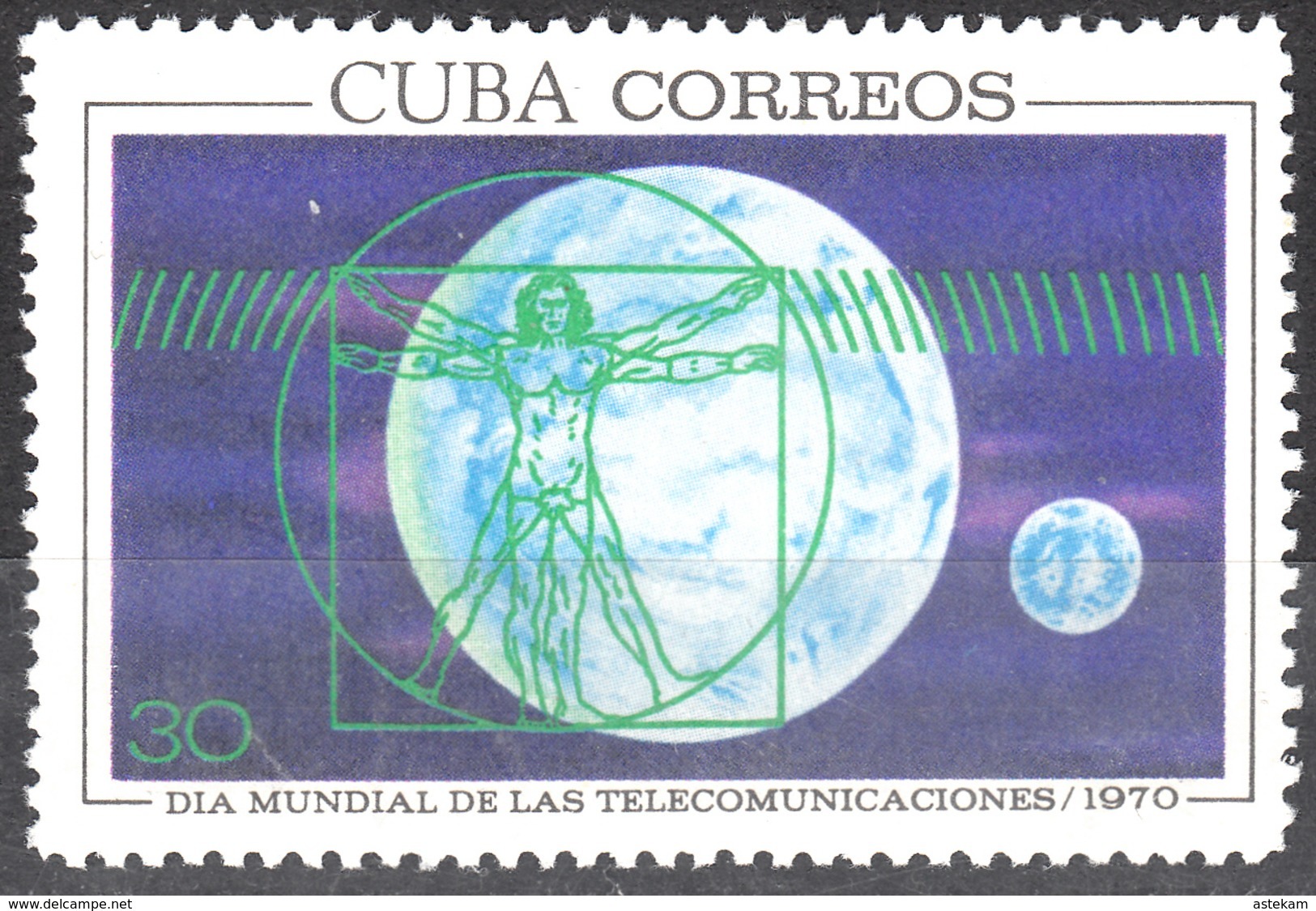 CUBA 1970, LEONARDO DA VINCI, WORLD DAY Of TELECOMMUNICATIONS, COMPLETE, MNH SET In GOOD QUALITY, *** - Nuovi