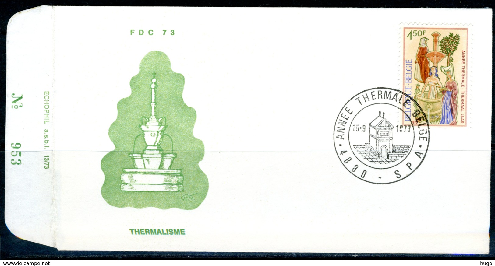 (B) 1683 FDC 1973 - Fresco Van Lamaire. - 1971-1980