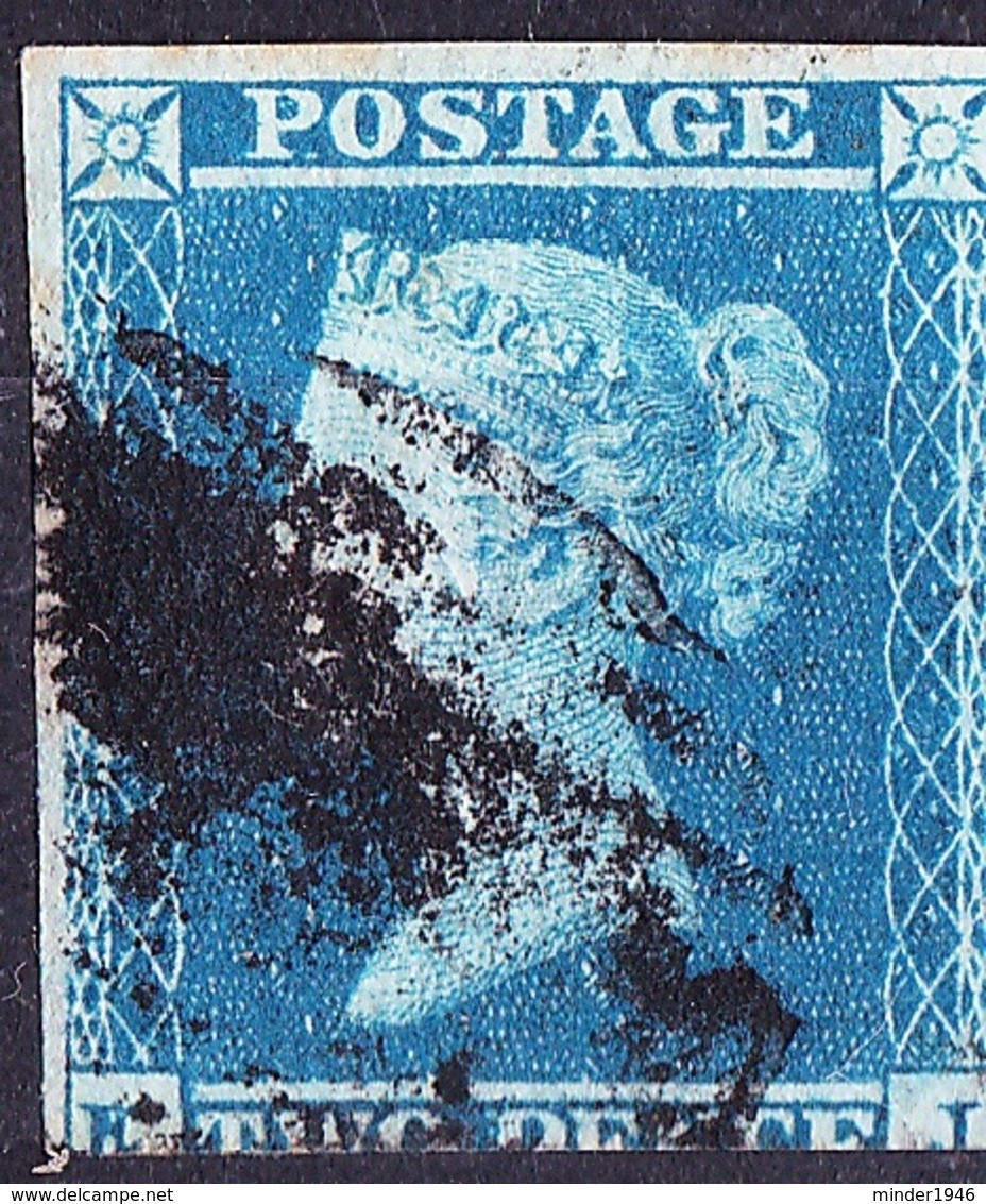 GREAT BRITAIN 1841 QV  2d Blue SG14 CV £75 - Oblitérés