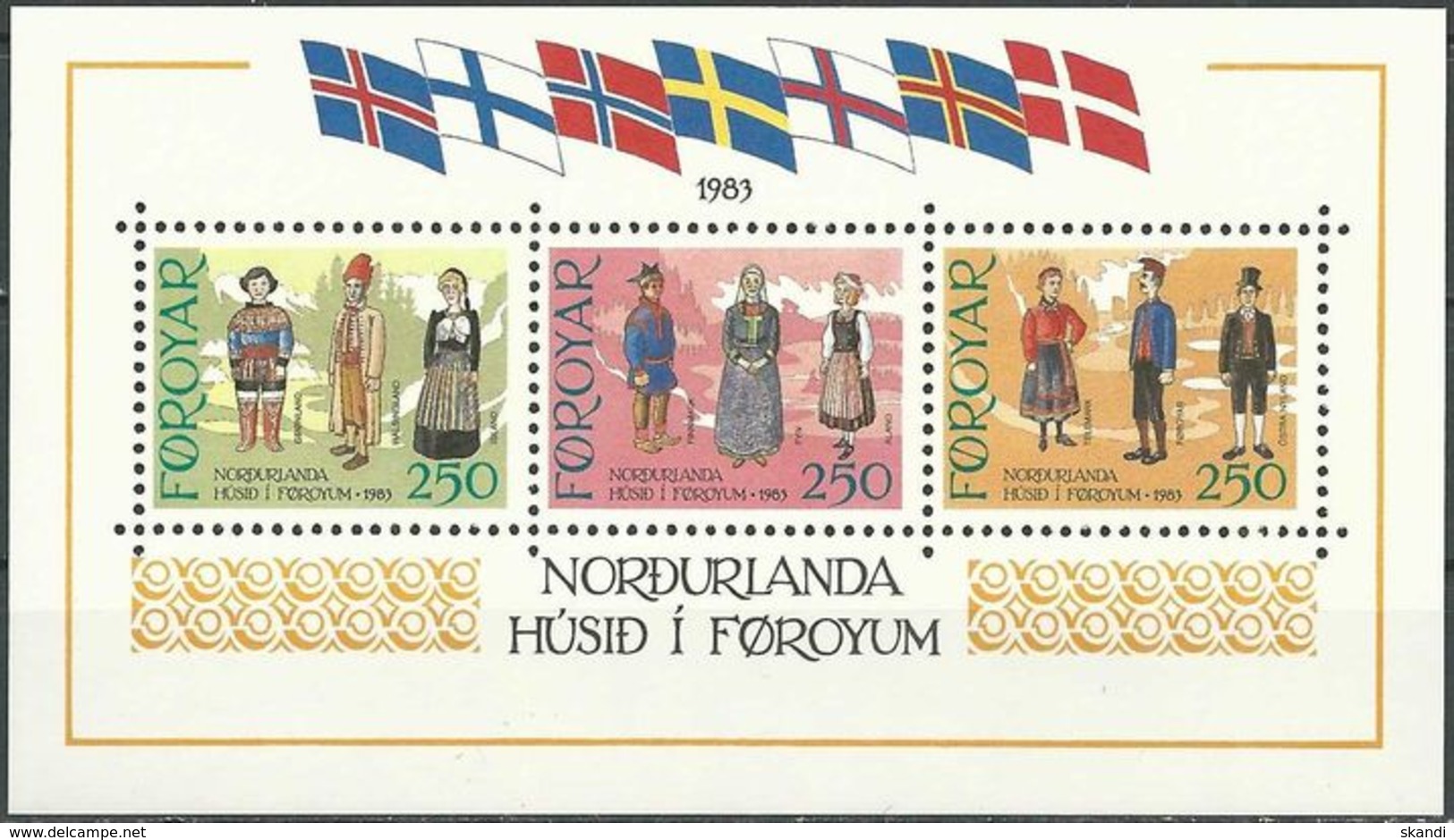 FÄRÖER 1983 Mi-Nr. Block 1 ** MNH - Färöer Inseln