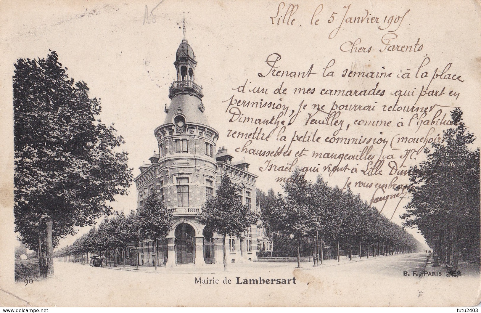 M LAMBERSART                          Mairie                        Timbree - Lambersart