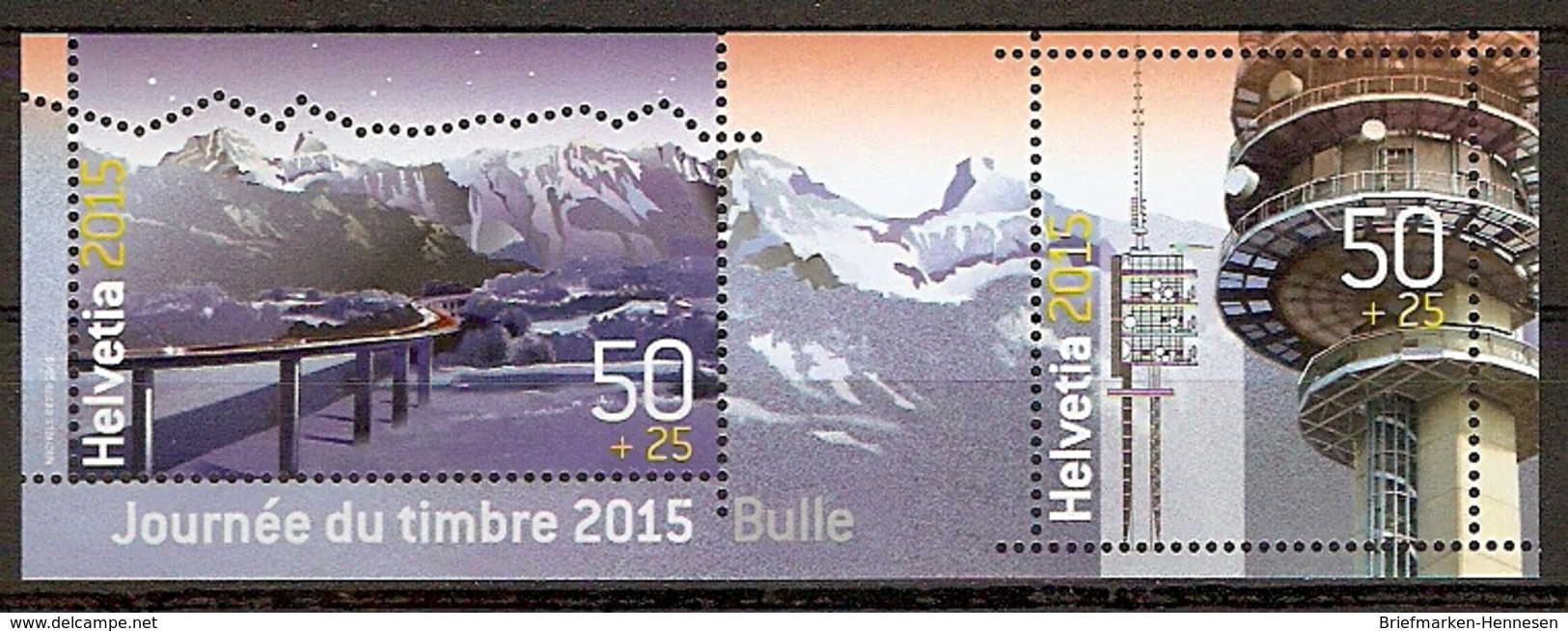 Schweiz Mi.Nr. Block 60 ** Tag Der Briefmarke 2015 (20151027) - Neufs