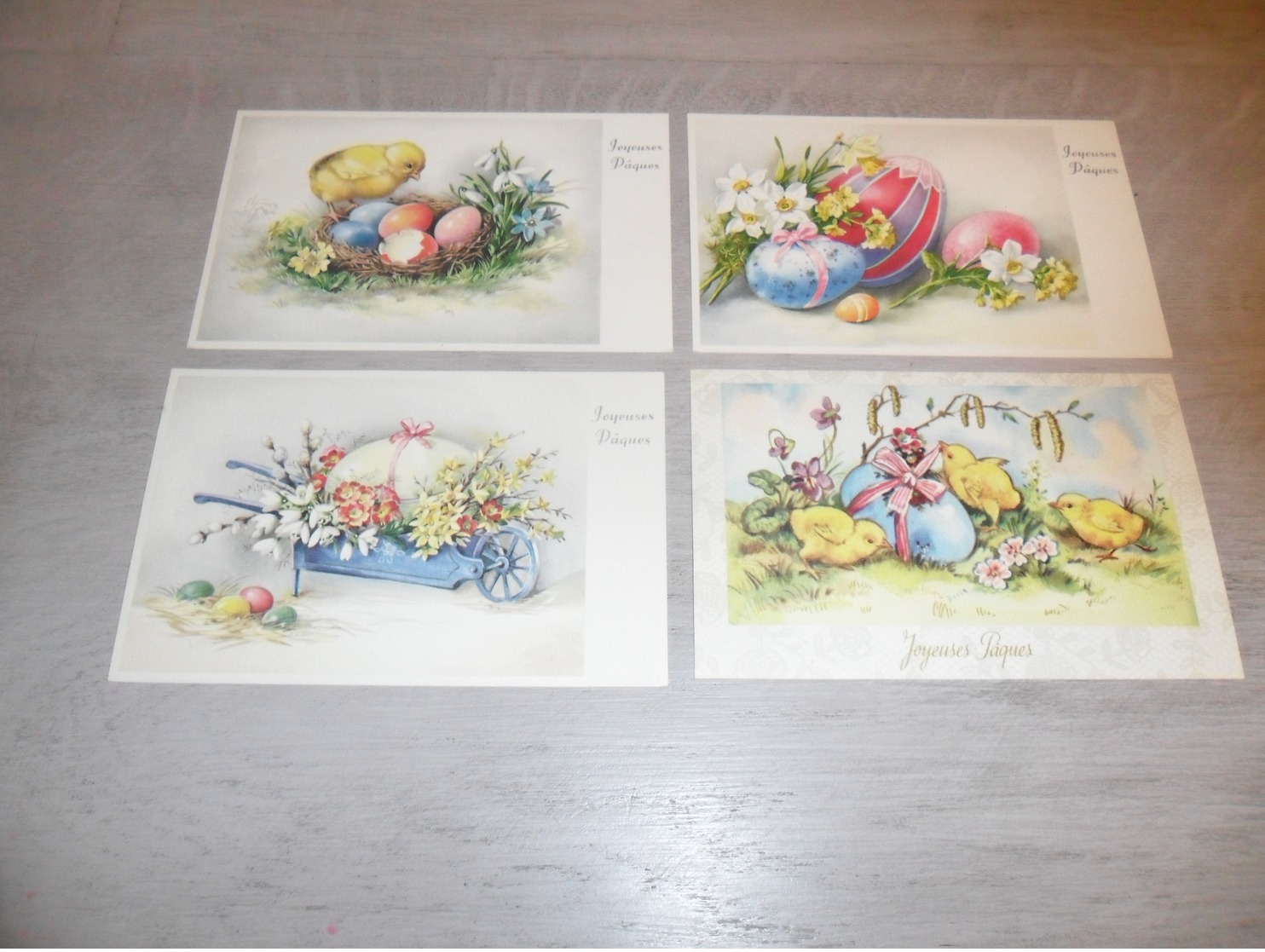 Beau lot de 60 cartes postales de fantaisie  Pâques   Mooi lot 60 postkaarten van fantasie  Pasen -  60 scans