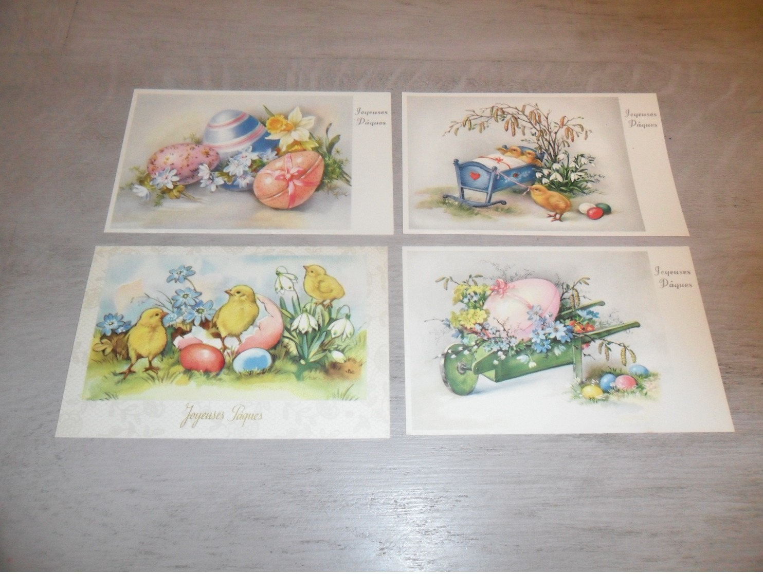 Beau lot de 60 cartes postales de fantaisie  Pâques   Mooi lot 60 postkaarten van fantasie  Pasen -  60 scans