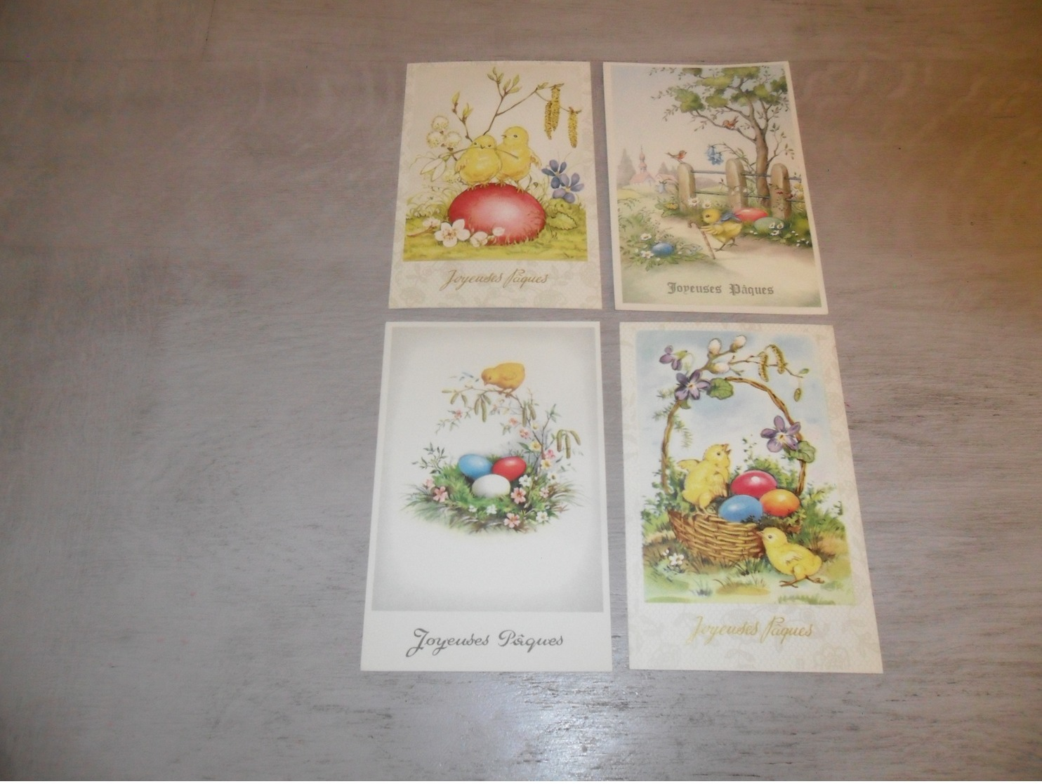 Beau lot de 60 cartes postales de fantaisie  Pâques   Mooi lot 60 postkaarten van fantasie  Pasen -  60 scans