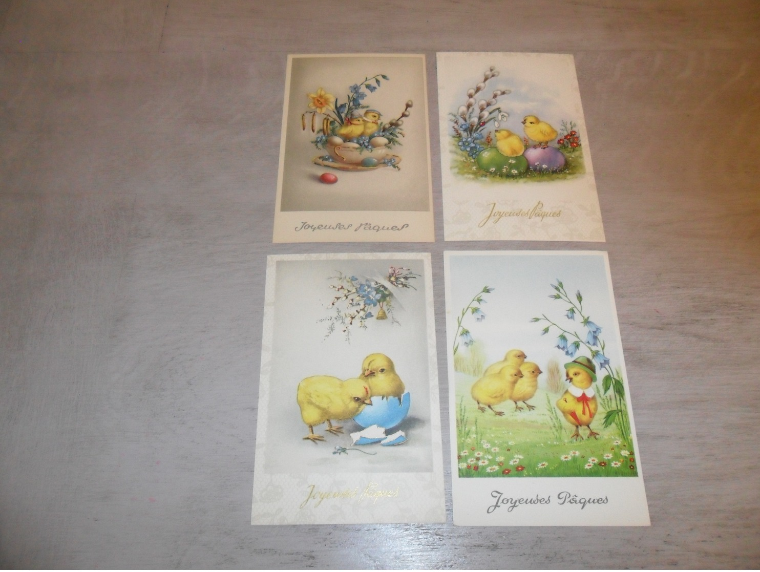 Beau lot de 60 cartes postales de fantaisie  Pâques   Mooi lot 60 postkaarten van fantasie  Pasen -  60 scans